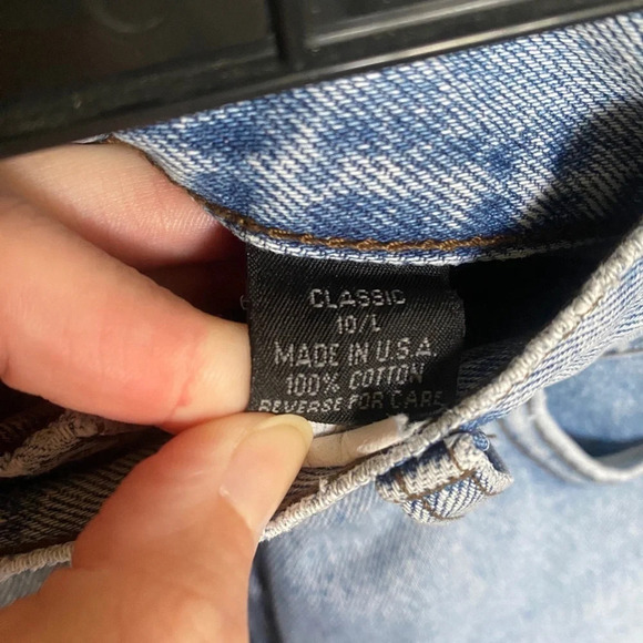 Vintage Denim Harley Davidson Biker Shorts - size 10 - Picture 6 of 8